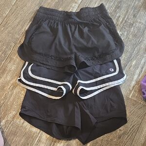 Kids Black Shorts Set